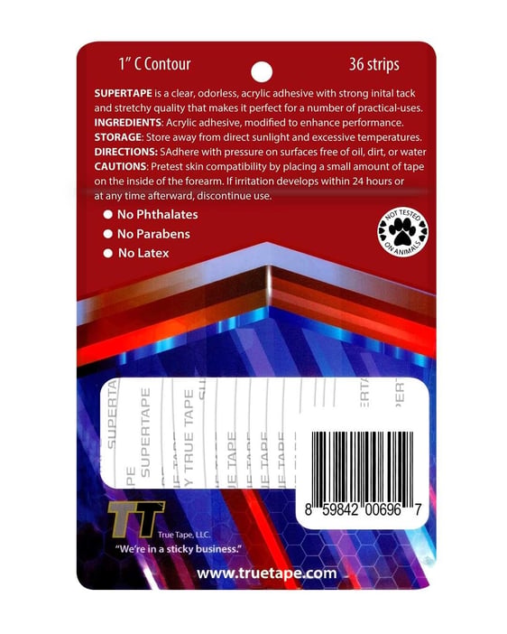 Super Tape C CONTOUR 2,5*7,5 cm 36'lı Protez Saç Bandı