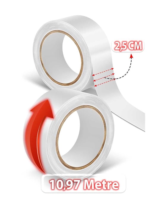 Super Tape 12 Yards Protez Saç Bandı 2.5x7.5 cm