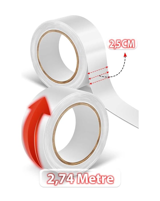 Super Tape 3 Yards Protez Saç Bandı 2.5x7.5 cm